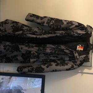 MSGM FLORAL PUFFER COAT